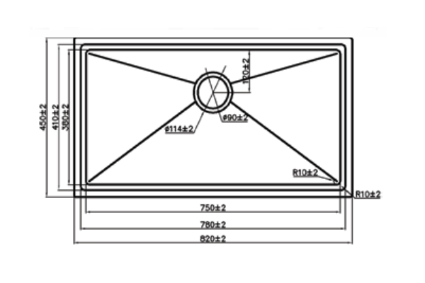 Chậu rửa chén Maadela MDS-7848DB1