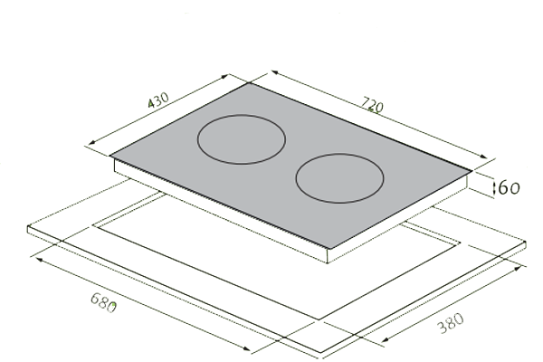 Bếp từ TOMATE GH 8G-02IH DFC