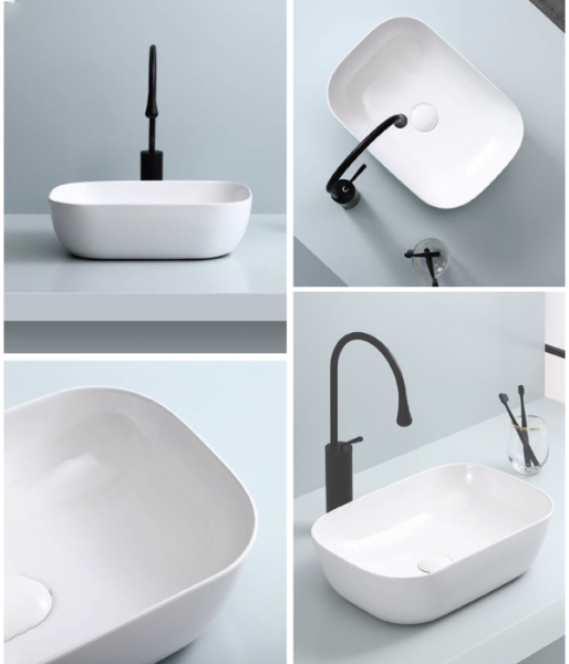 Chậu rửa mặt lavabo dương vành Bello BB-400150