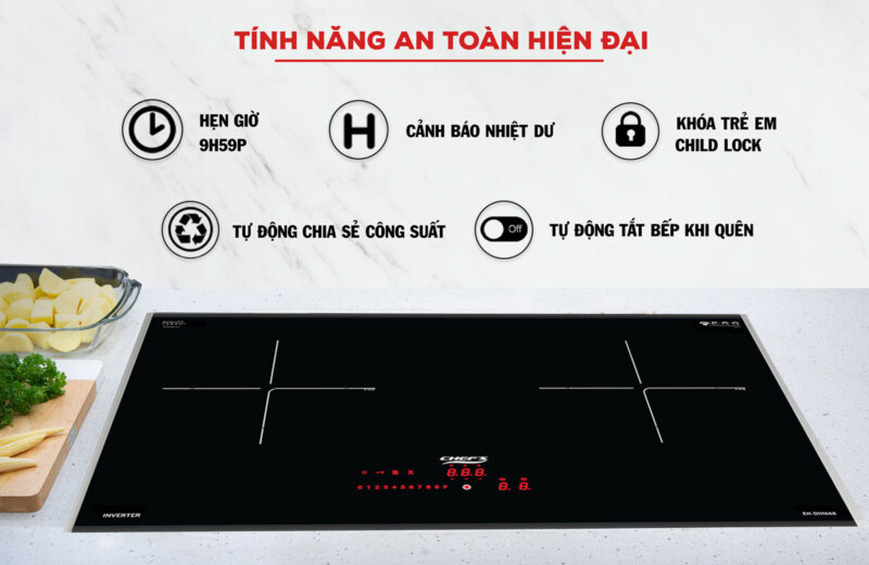 Bếp từ đôi CHEFS EH-DIH668 Bếp từ đôi CHEFS EH-DIH668